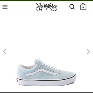 Light blue old skool vans